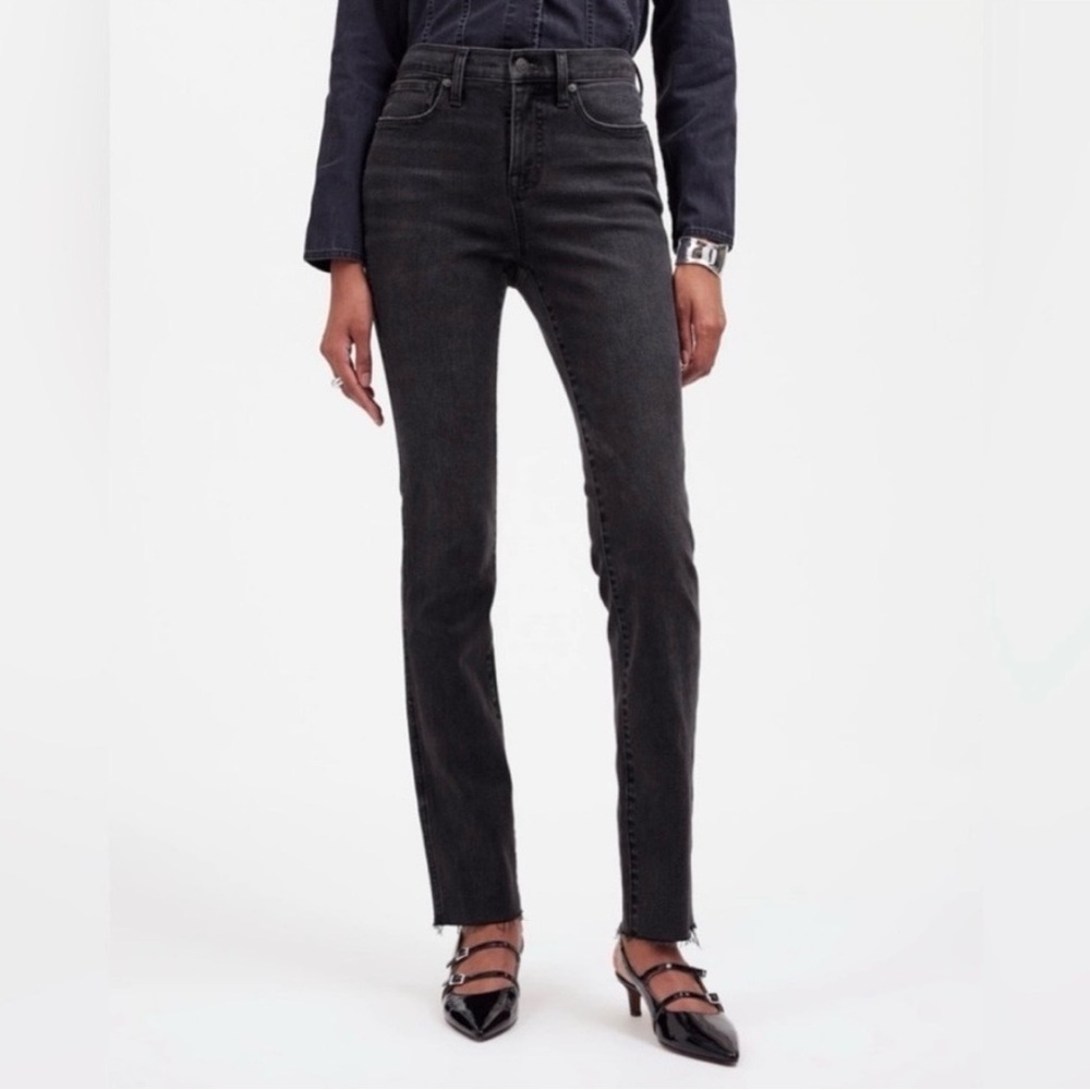 Madewell Curvy Mid-Rise Stovepipe Jeans Black Size 29